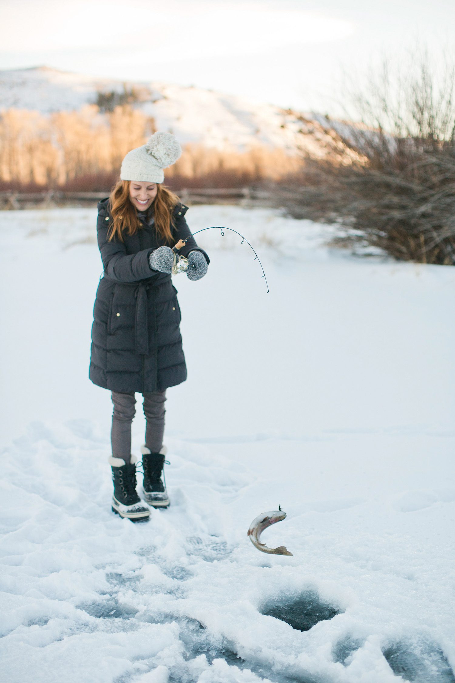 Luxury Winter Vacation Ice Fishing