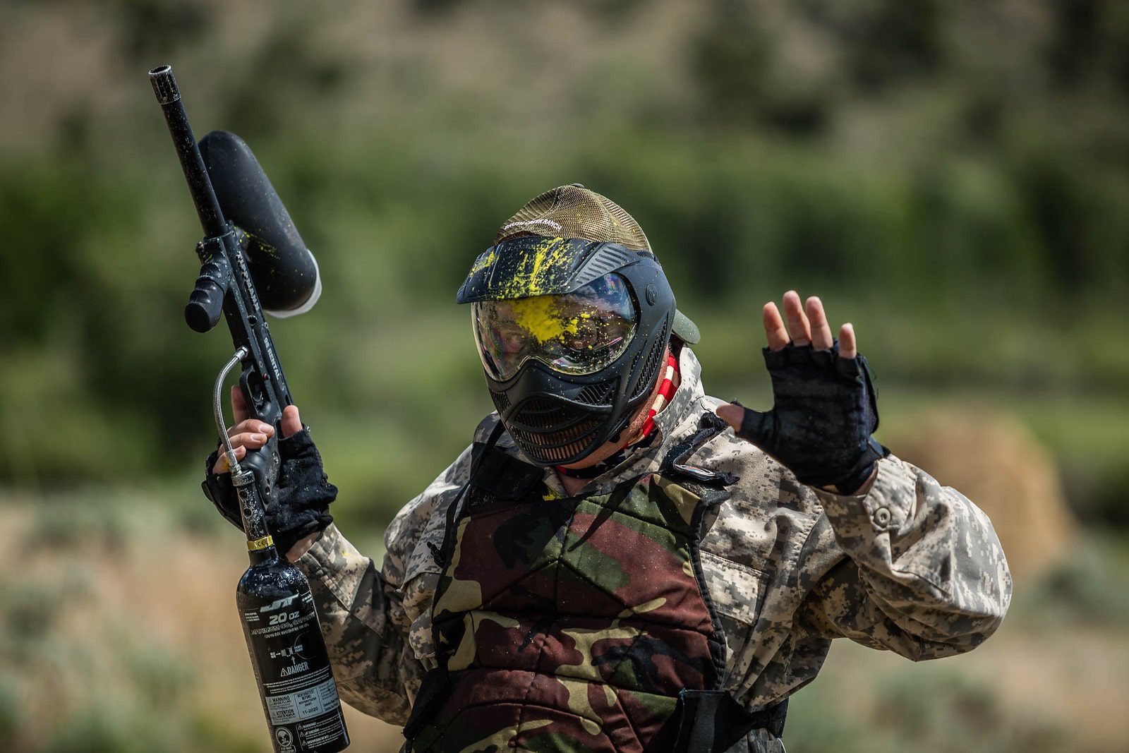 Paintballer surrenders